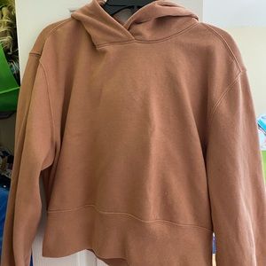 Abercrombie & Fitch Copper Brown Tan Hooded Sweatshirt EUC Size XS